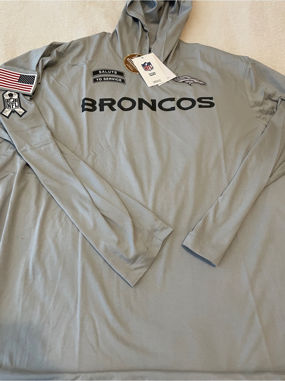 NWT Nike NFL Denver Broncos Lightweight Salute to Service Hoodie